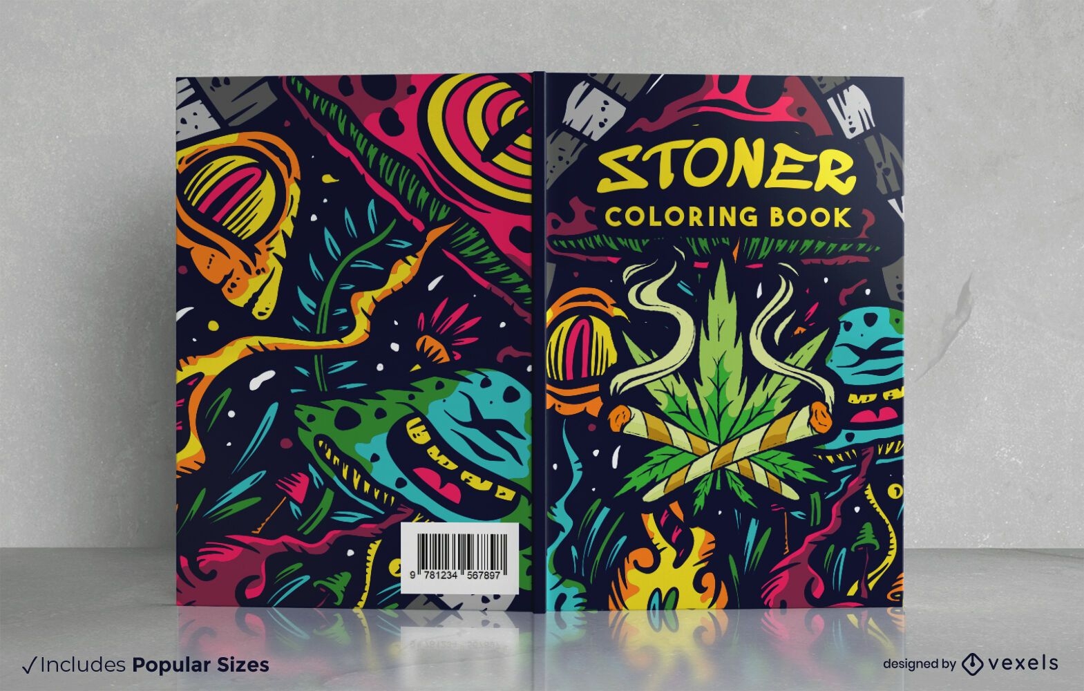 Stoner coloring book cover design