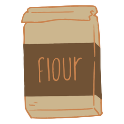 Flour package flat Transparent PNG