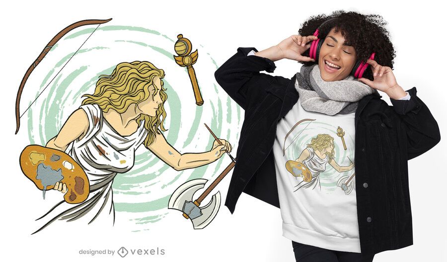 Desenho de t-shirt de pintura artística Desenho de t-shirt de pintura artística