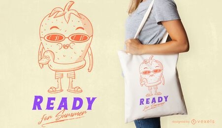 Ready for summer tote bag design