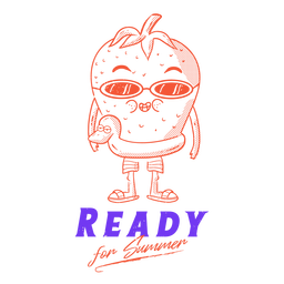Summer ready badge PNG Design