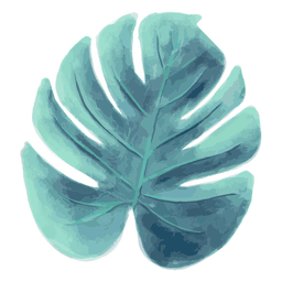 Aquarela de folha de palmeira de verão Transparent PNG