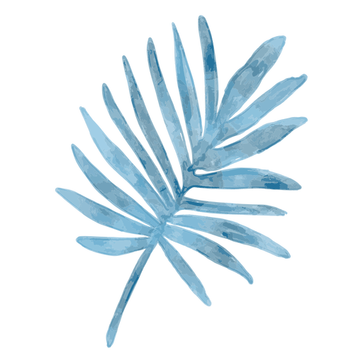 Aquarela de folhas tropicais Desenho PNG