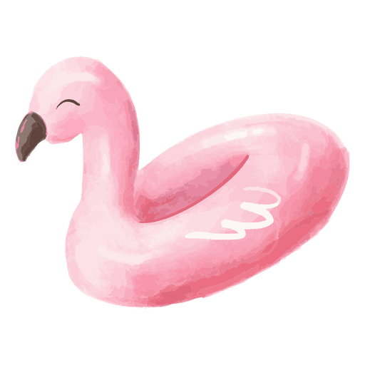 Flamingo float watercolor - Transparent PNG & SVG vector file