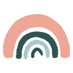 Regenbogen organische Zusammenfassung PNG-Design