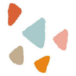 Triangular organic abstract shapes PNG Design