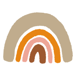 Resumo orgânico de arco-íris ousado Desenho PNG