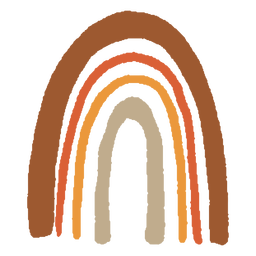 Resumen orgánico de arco iris largo Diseño PNG