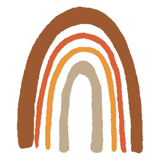 Longo arco-íris orgânico abstrato Desenho PNG
