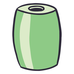 Trazo de color de la cuenta del cilindro Diseño PNG
