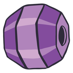 Trazo de color de cuentas redondas Diseño PNG