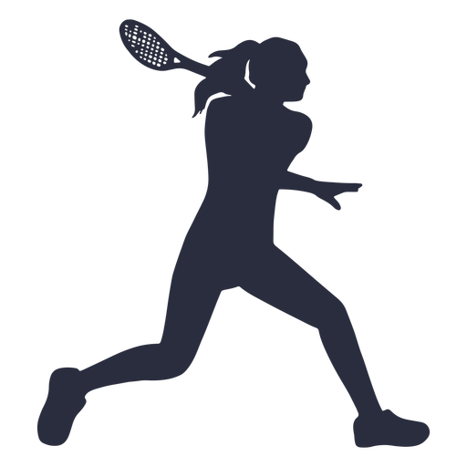 Female tennis player sport silhouette Transparent PNG & SVG vector file
