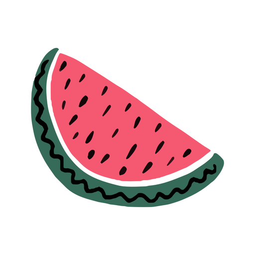 Wassermelone Sommerwohnung PNG-Design