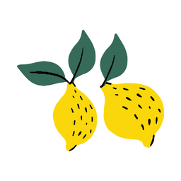 Limão com fruta plana e saudável Transparent PNG