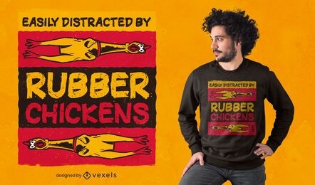Rubber chickens t-shirt design