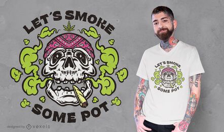Skull pot t-shirt design Skull pot t-shirt design