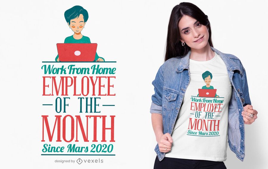 Home office employee t-shirt design Home office employee t-shirt design