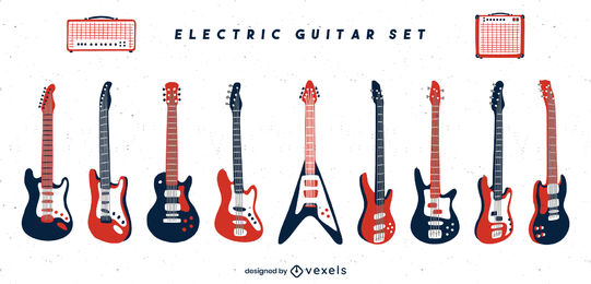 Electric guitar instrument set