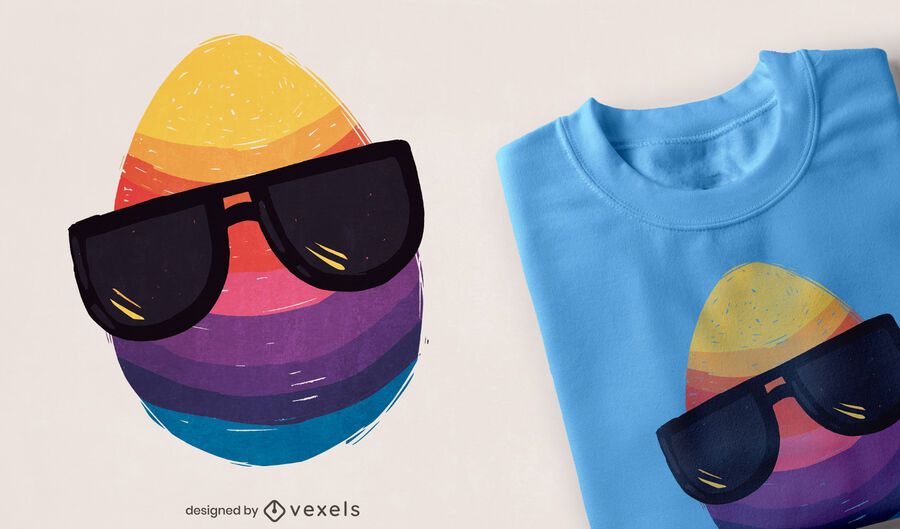 Easter egg sunglasses t-shirt design Easter egg sunglasses t-shirt design