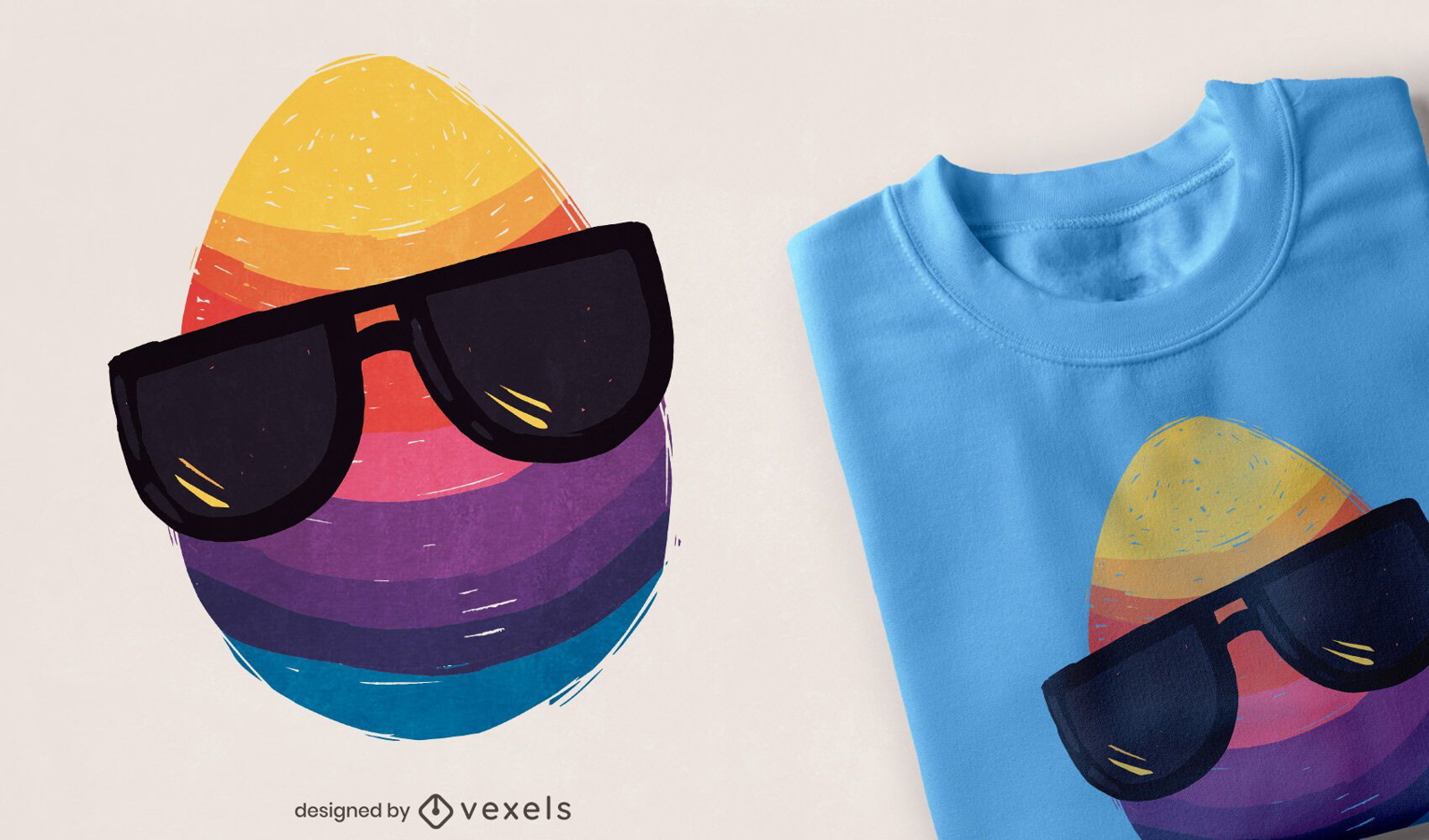 Osterei Sonnenbrille T-Shirt Design