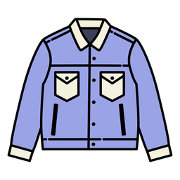 Denim jean jacket  PNG Design