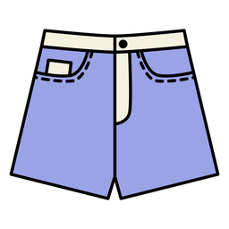 Denim jean short cut-offs PNG Design