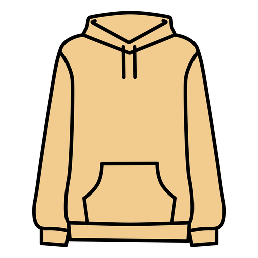 Hoodie solid color clothing PNG Design