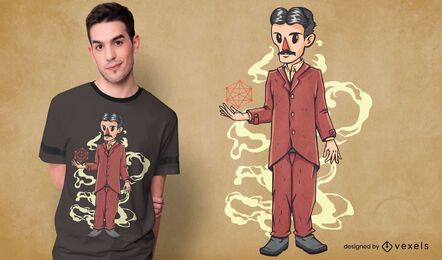 Nikola tesla t-shirt design