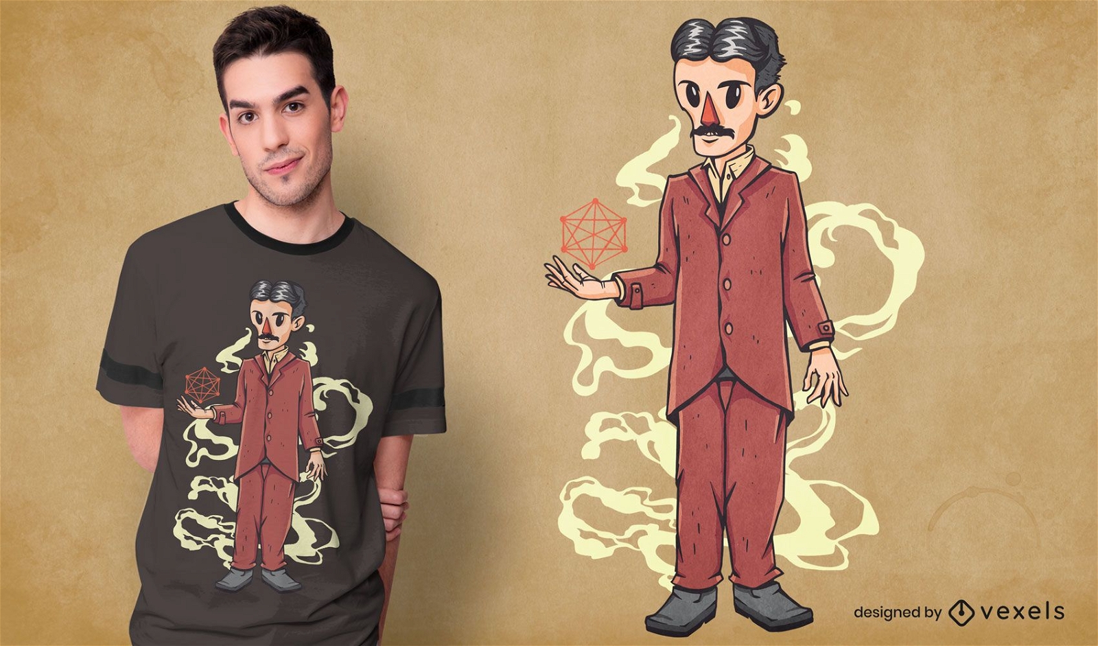 Nikola Tesla T-Shirt Design