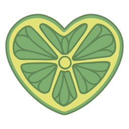 Fruta en forma de corazón - 3 Diseño PNG