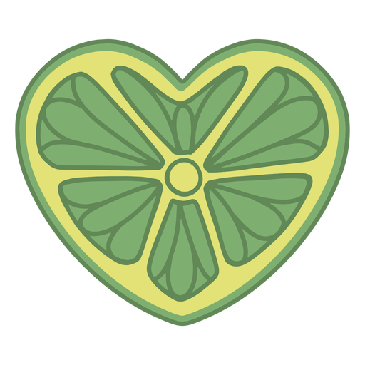 Fruta en forma de corazón - 3 Diseño PNG