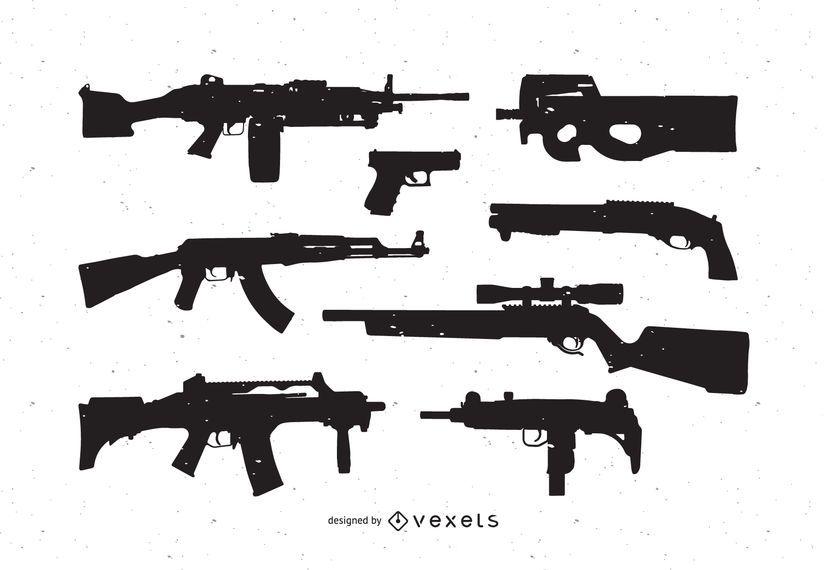 Pacote de vetores grátis de armas Pacote de vetores grátis de armas