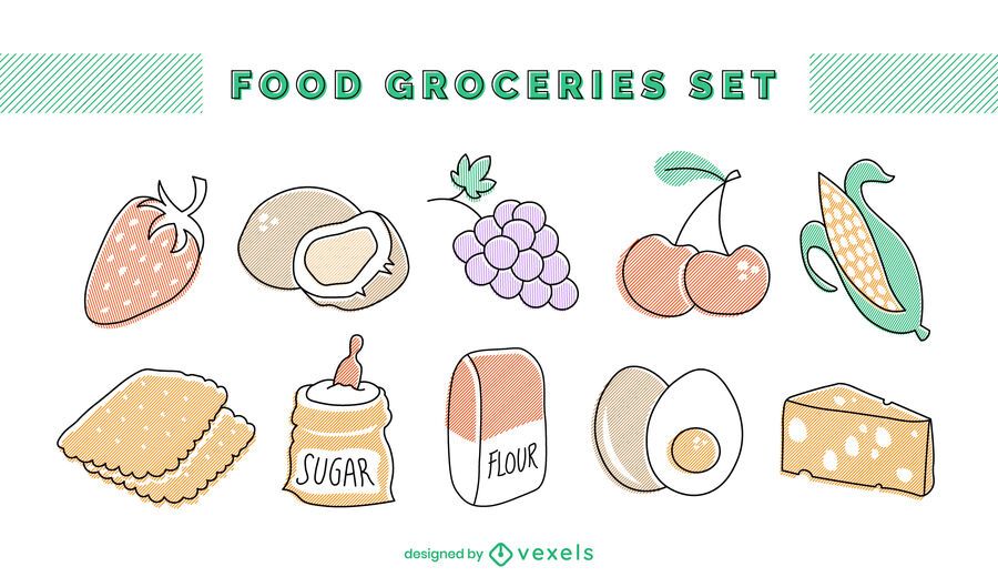 Food groceries set Food groceries set