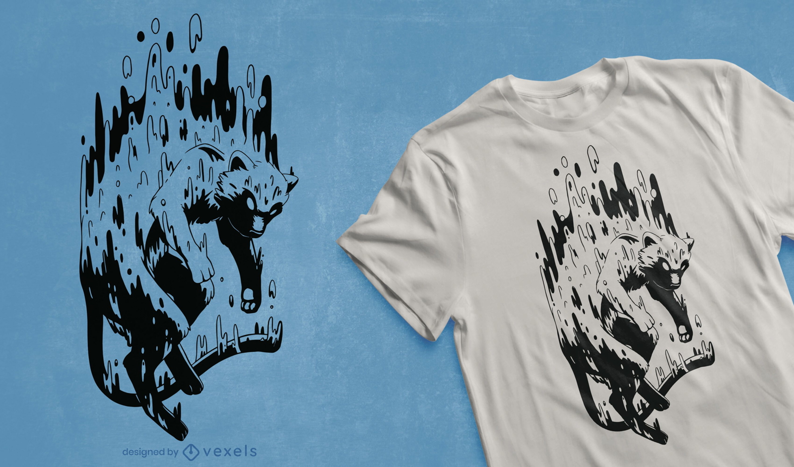 Melting creature t-shirt design