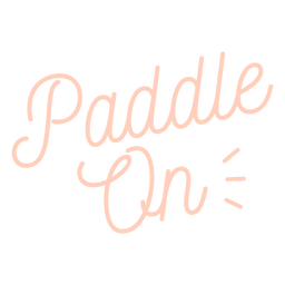 Letras cursivas de stand up paddleboarding Desenho PNG