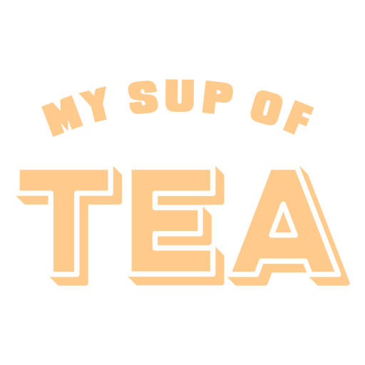 Stand up paddleboarding tea lettering