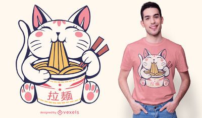 Ramen cat hot sale t shirt