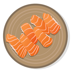 Sushi sashimi japanese food PNG Design Transparent PNG