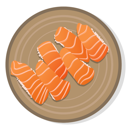 Sushi sashimi japanese food PNG Design