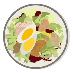 Chicken salad illustration PNG Design
