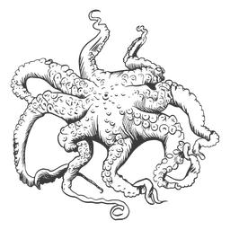 Octopus Sea Hand-drawn PNG & SVG Design For T-Shirts