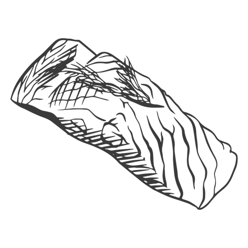 Salmon piece hand-drawn PNG Design