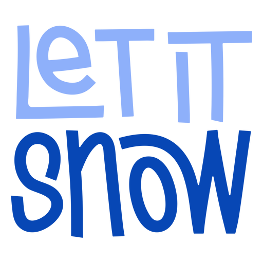 Let it snow ski lettering - Baixar PNG/SVG Transparente