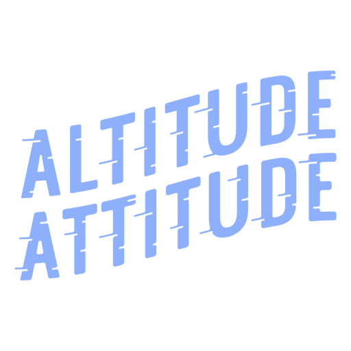 Altitude attitude ski lettering PNG Design