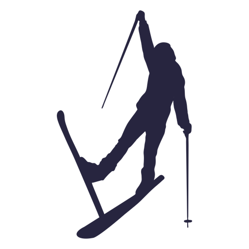 Skier people silhouette