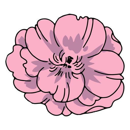 Single flower illustration PNG Design