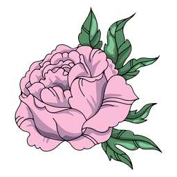 Ilustración detallada de la flor Diseño PNG