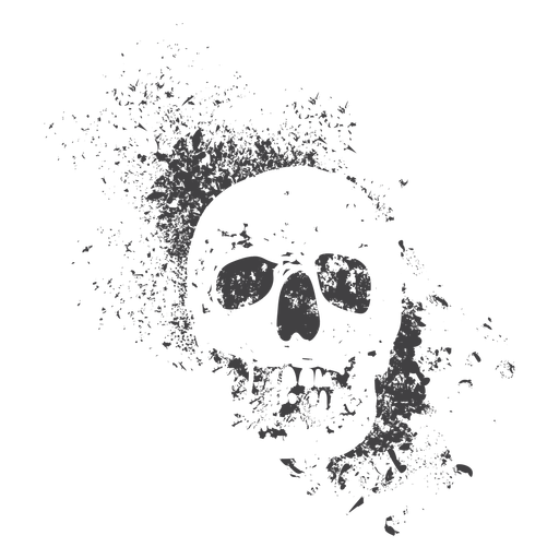 Frontal Skull Grunge Transparent Png Svg Vector File | Hot Sex Picture