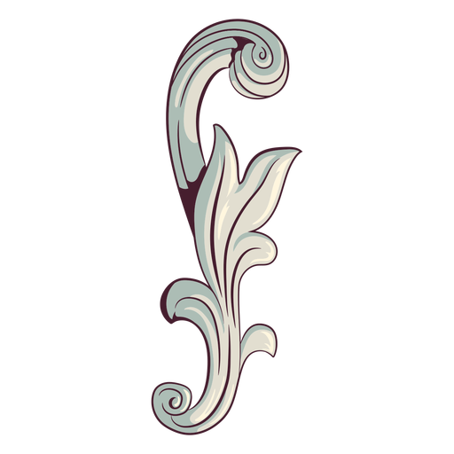 Swirly ornament illustration PNG Design