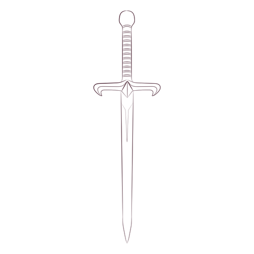 Sword line art PNG Design